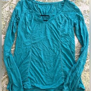 Lululemon Swiftly Relaxed Teal Long Sleeve Top